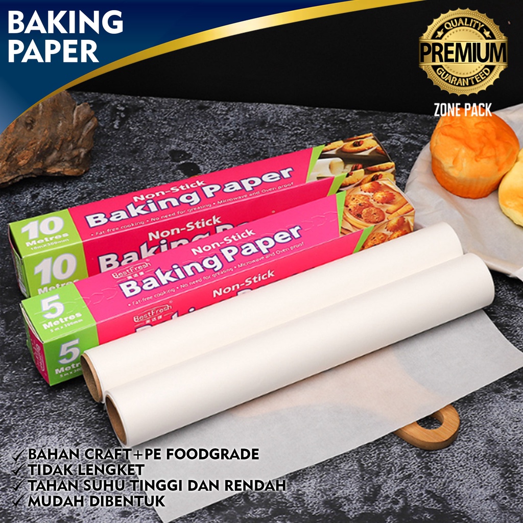 Jual Baking Paper Non Stick Kertas Alas Roti Kertas Panggang Oil Paper Alas Kue Pembungkus