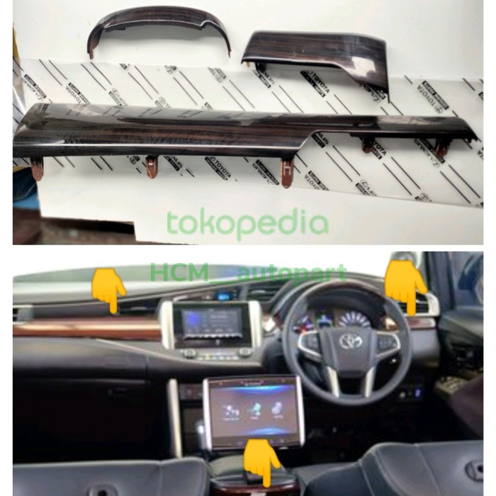 Jual panel wood innova reborn dasbord console box 3pc wood original ...