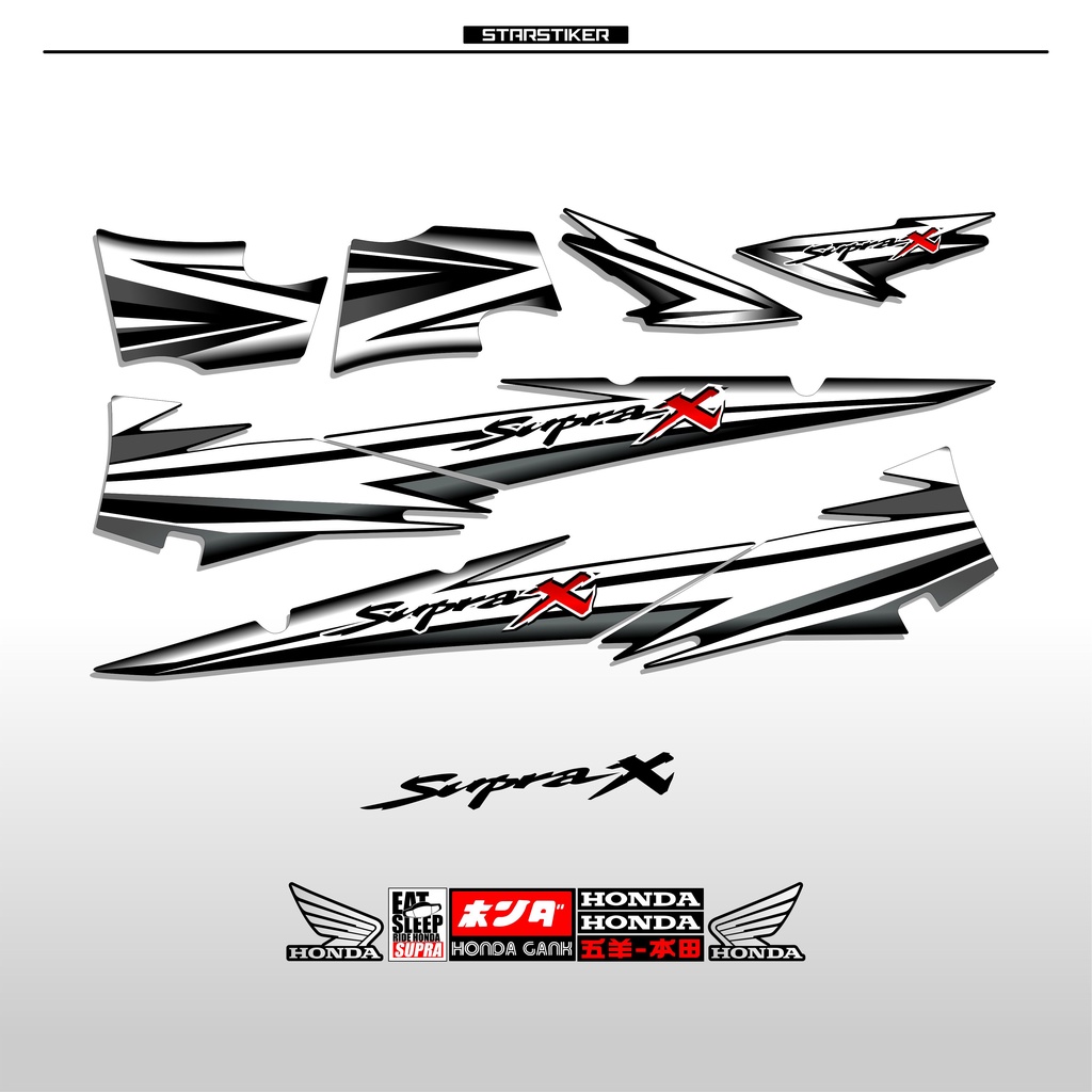 Jual Sx Striping Supra X Lama Old Stiker Supra X Sticker Supra X Lama List Supra X