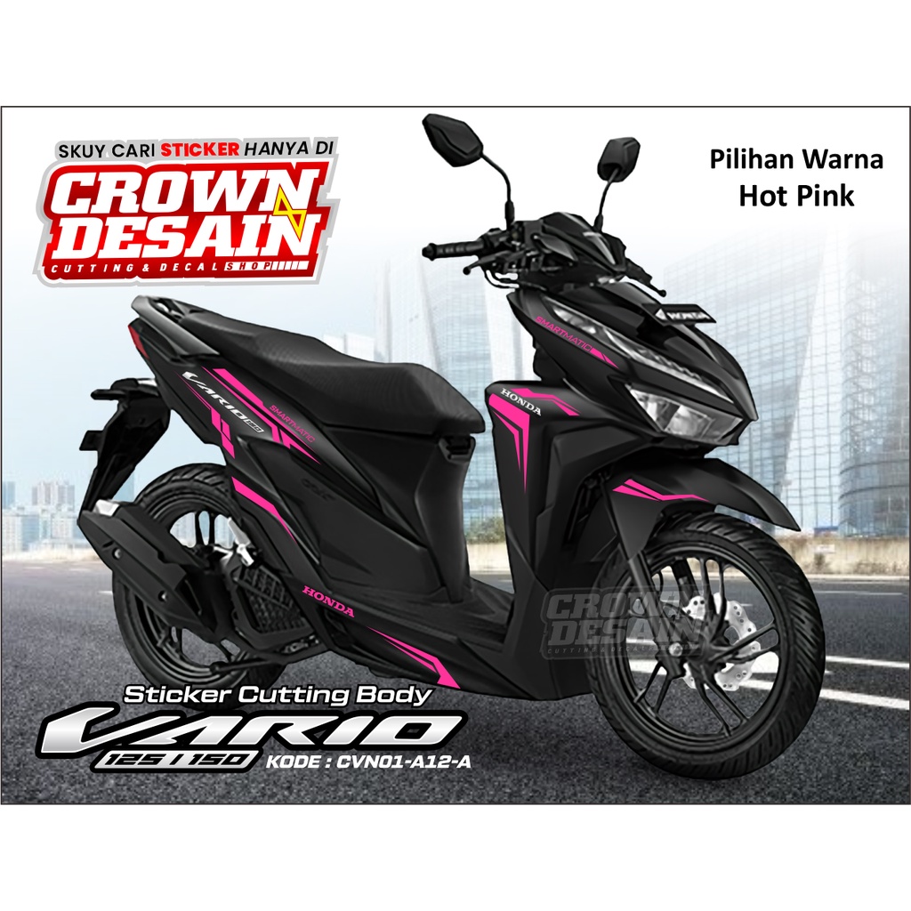 Jual STIKER VARIO NEW 150 PINK - CUTTING STICKER VARIO NEW PINK KHUSUS
