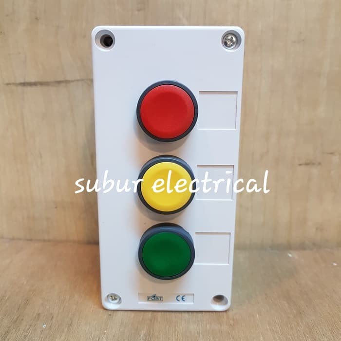 Jual Box Push Button 3 Hole Bx3-22 + Push Button 3 Buah | Shopee Indonesia