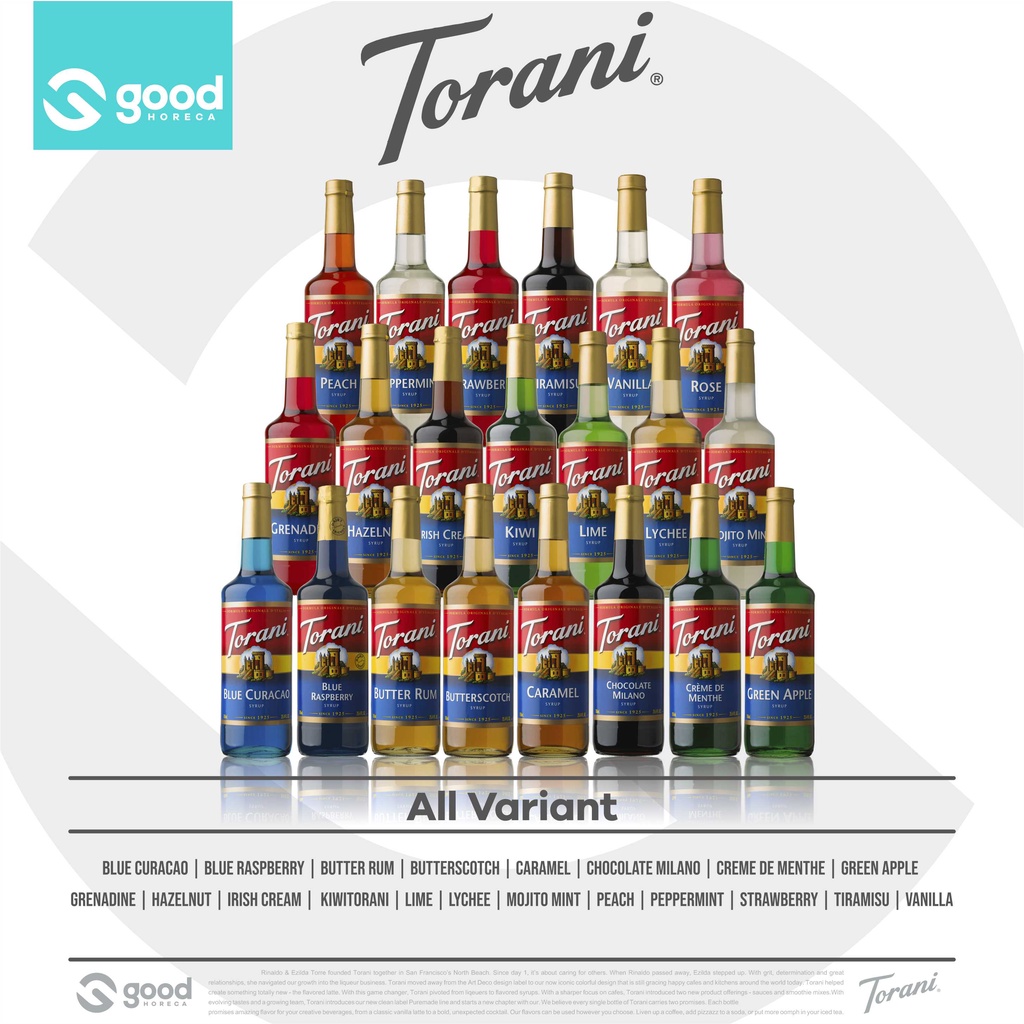Jual TORANI SYRUP ALL VARIANT SIRUP TORANI 750 ML SEMUA RASA Shopee