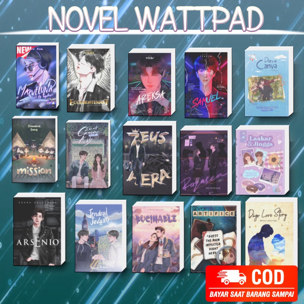 Jual Novel Wattpad / Buku Novel /Novel Baru / Wattpad Terbaru / DLL [n