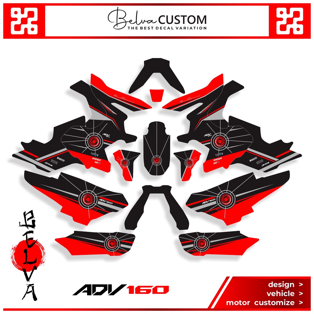 Jual Decal Fullbody ADV 160 Graphic Robot - Stiker Motor Honda ADV 160 ...