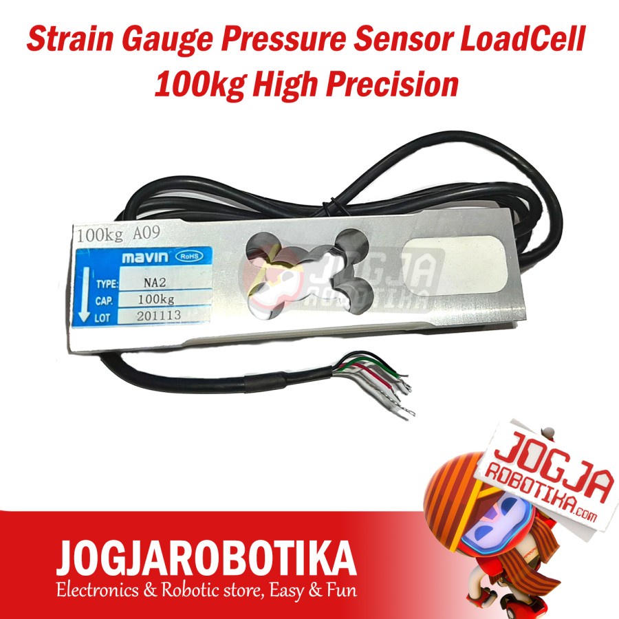 Jual Strain Gauge Pressure Sensor Loadcell Load Cell 100kg High