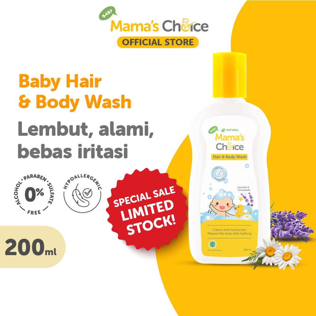 Jual Sabun Shampoo Bayi Mama's Choice Baby Hair and Body Wash (Sabun