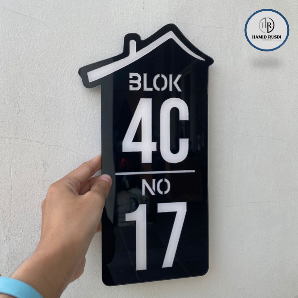 Jual Signage Nomor Rumah Akrilik Desain Minimalis Shopee Indonesia
