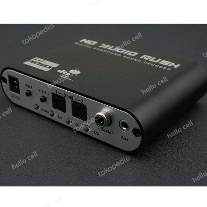 audio rush 5.1 decoder to speaker