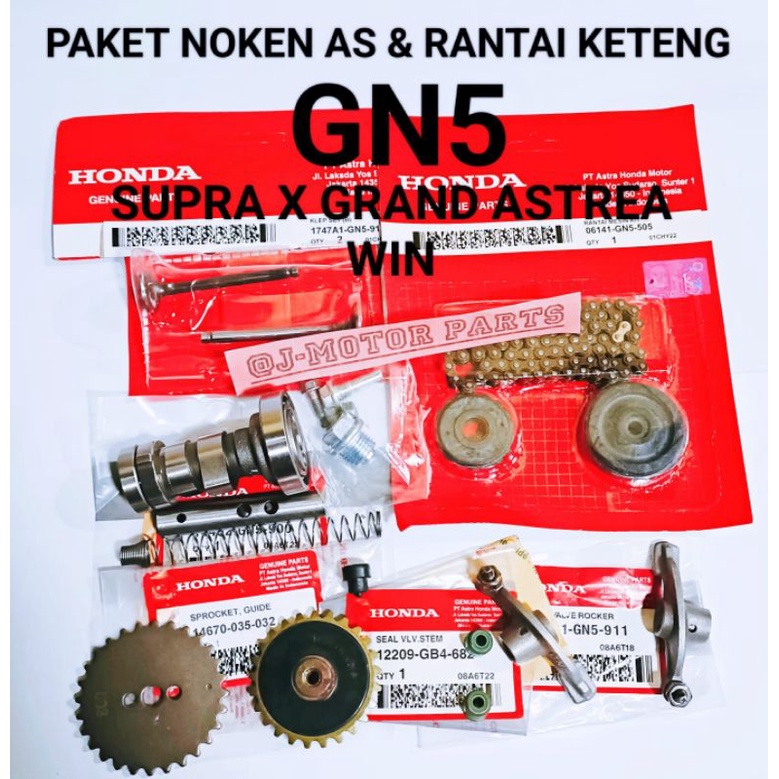 Jual PAKET NOKEN AS PAKET KETENG GN5 RANTAI KETENG SENTRIK GIR POMPA OLI KLEP PLATUK KLEP