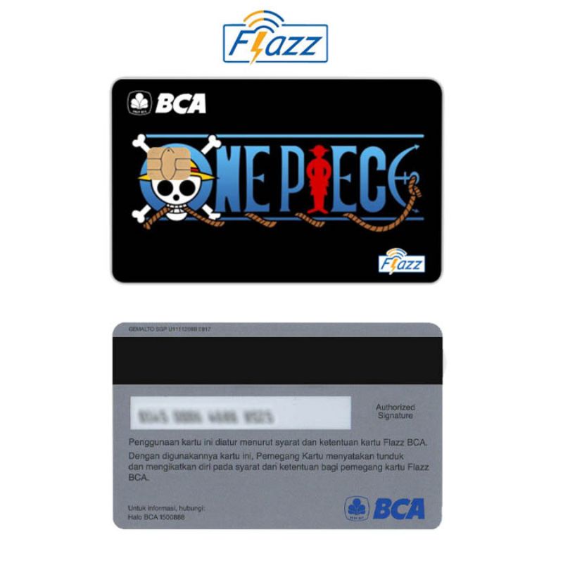 Jual One Piece Kartu E-Money Flazz BCA Gen 2 NFC Custom Card | Shopee ...