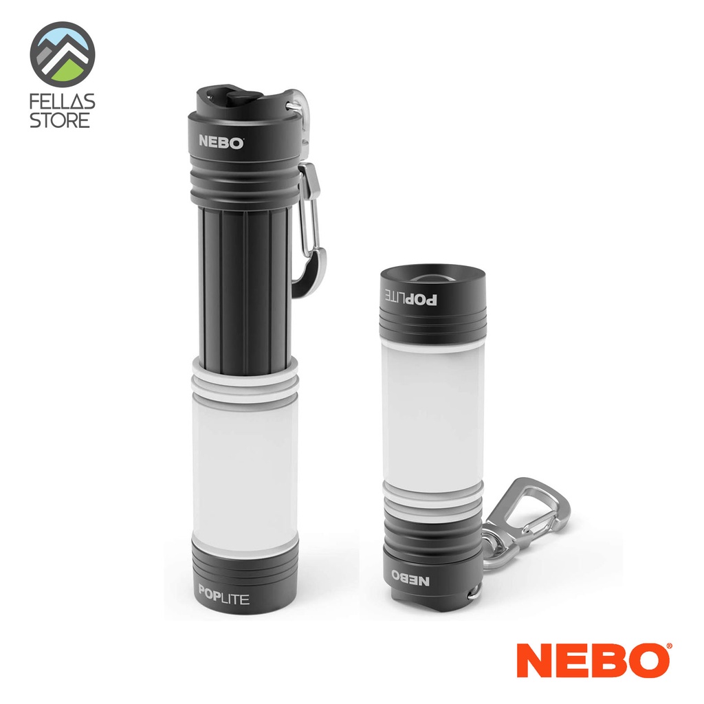 NEBO Poplite Pop-Up Keychain LED Torch – Bright 20 Lumen Flashlight With Batteries Included
