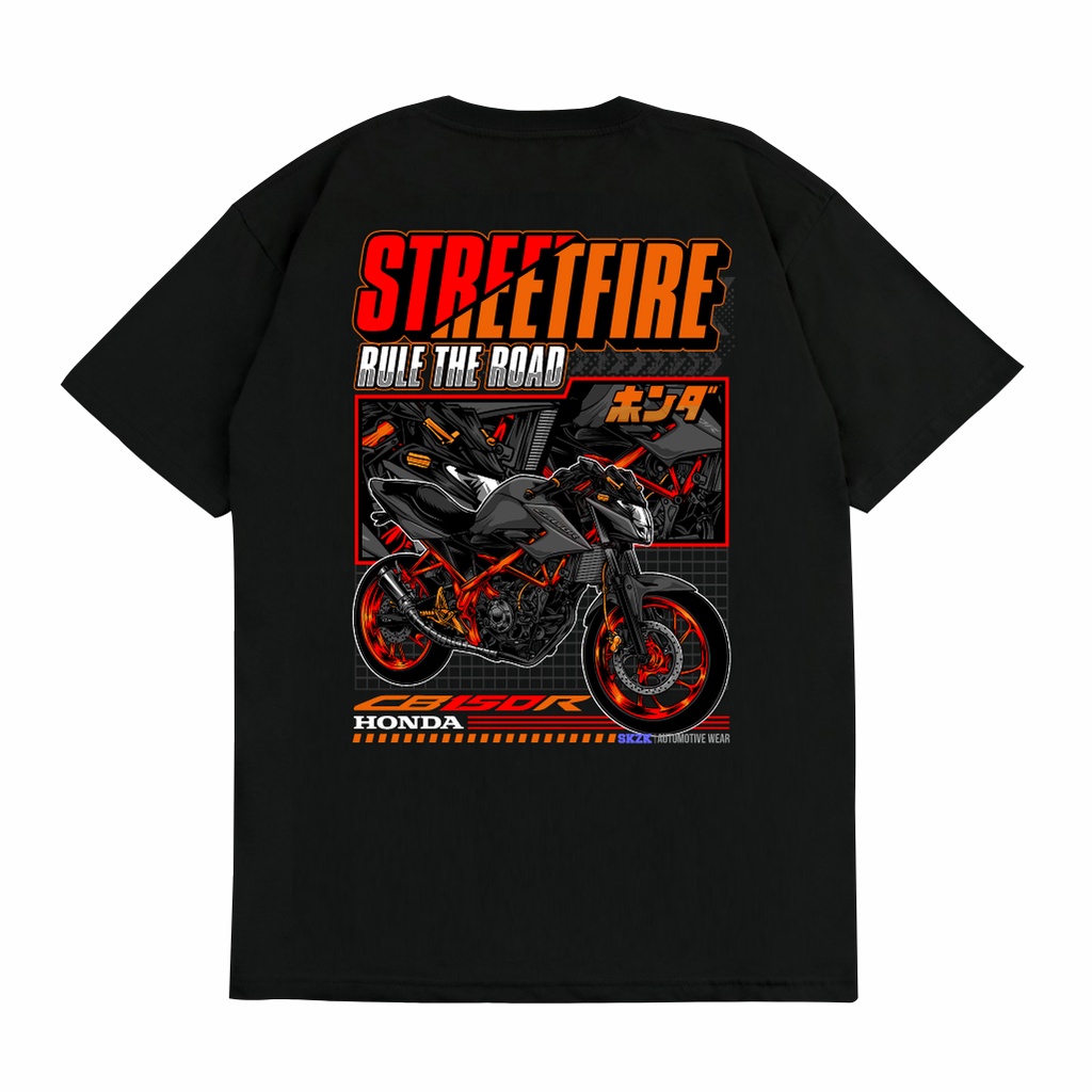 Jual Sakazuki Kaos Baju Cb Street Fire Logo Motor Racing Otomotif Shopee Indonesia