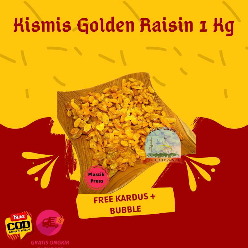 Jual Kismis Golden Raisin 1 Kg / Kismis Asam Manis / Kismis Manis