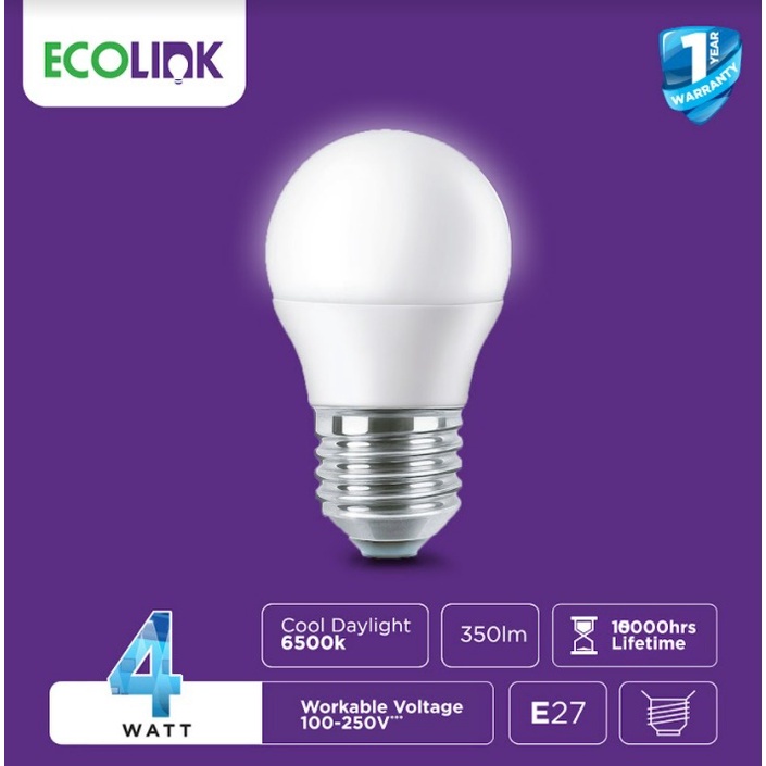 Jual Ecolink Lampu Bohlam Led Mini Bulb W Putih Cool Day Light Shopee Indonesia