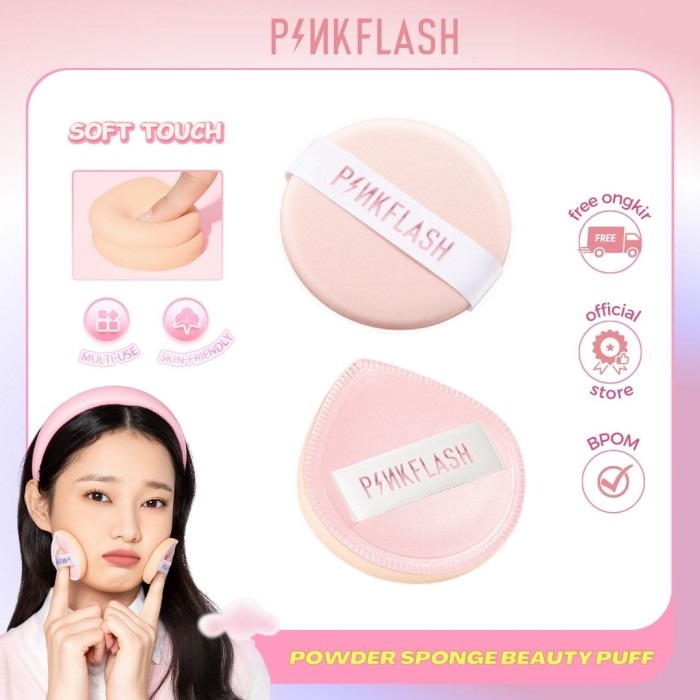 Jual Pinkflash Makeup Powder Puff Soft / Cosmetic Puff Air Cushion ...