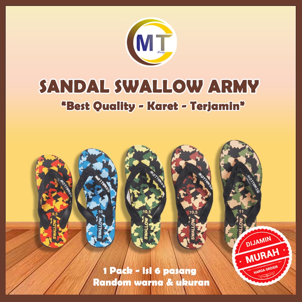 Jual Grosir Sandal Swallow Jepit Polkadot Swallow Online Mo Floral Camo Army Sandal Jepit