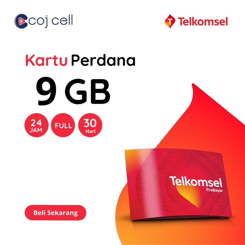 Jual Perdana Kuota Telkomsel 9GB Masa Aktif 30 Hari | Shopee Indonesia