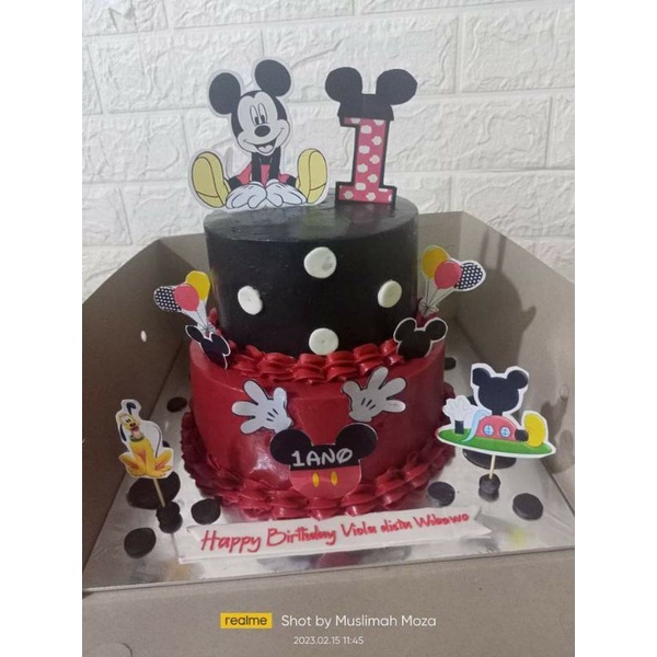 Jual KUE ULANG TAHUN 2 TINGKAT MICKEY MOUSE | Shopee Indonesia