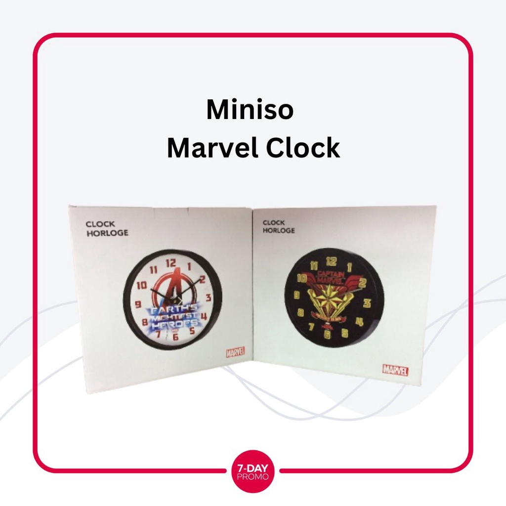 Jual Marvel Clock Jam Dinding Miniso | Shopee Indonesia