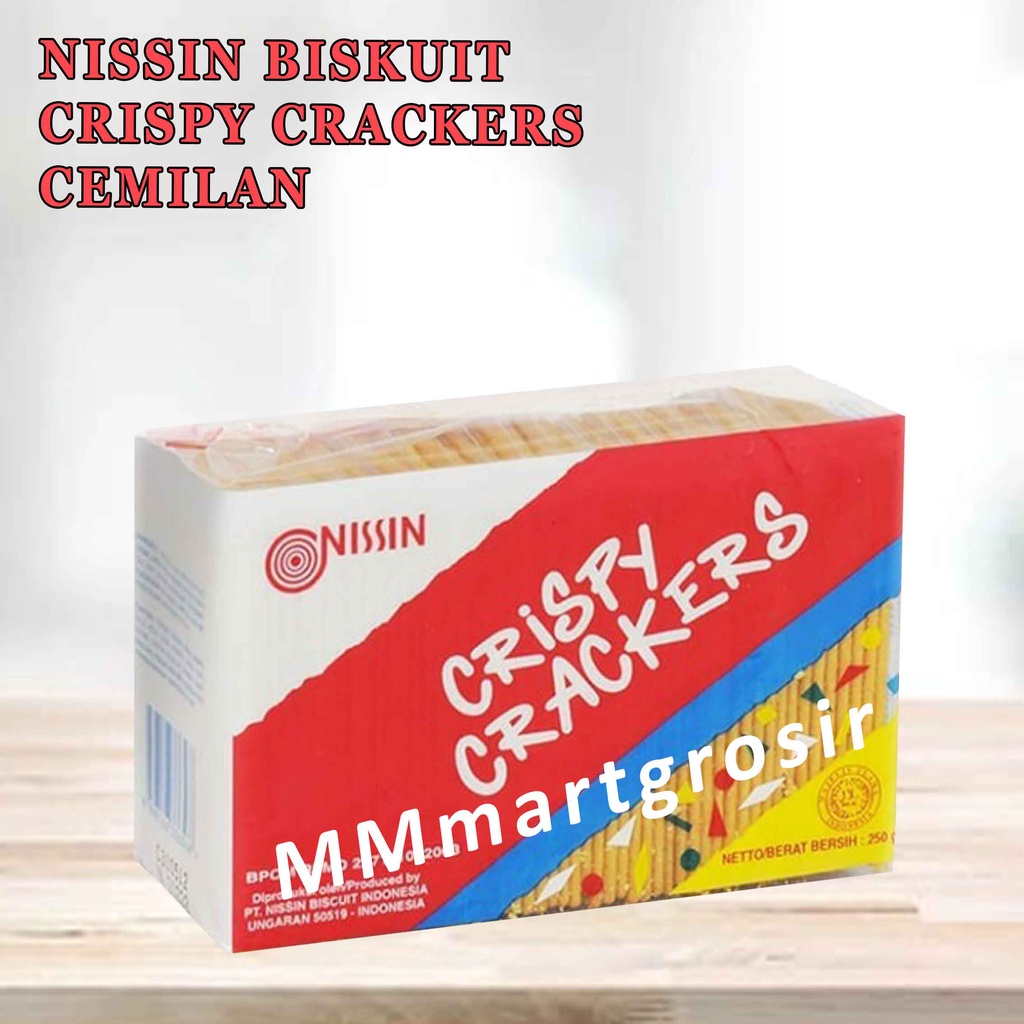 Jual Nissin Crispy Crackers 250g Cemilan Biskuit Shopee Indonesia