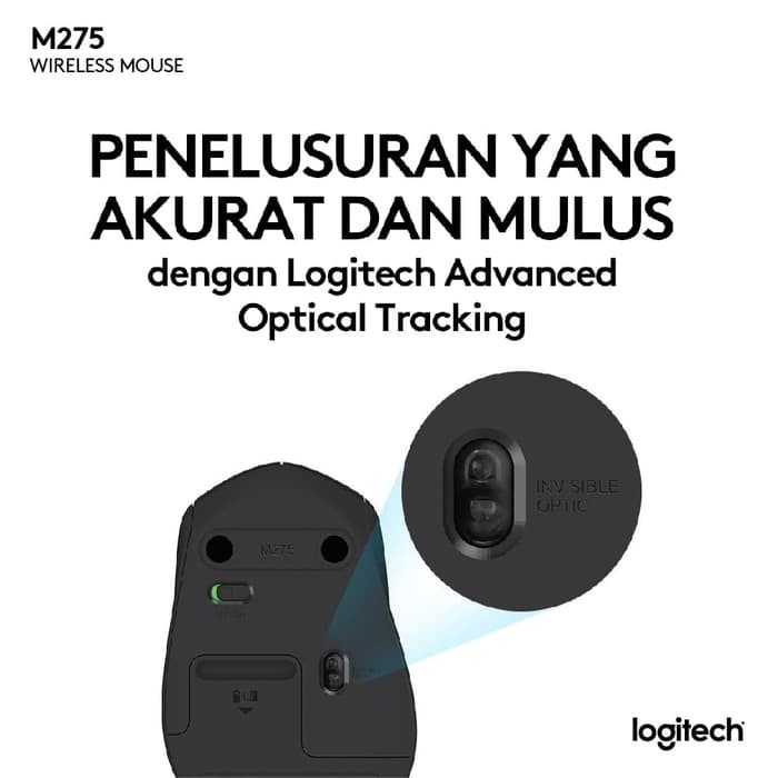 Jual Logitech M275 Wireless Mouse Black Garansi Resmi Murah Awet Tahan ...