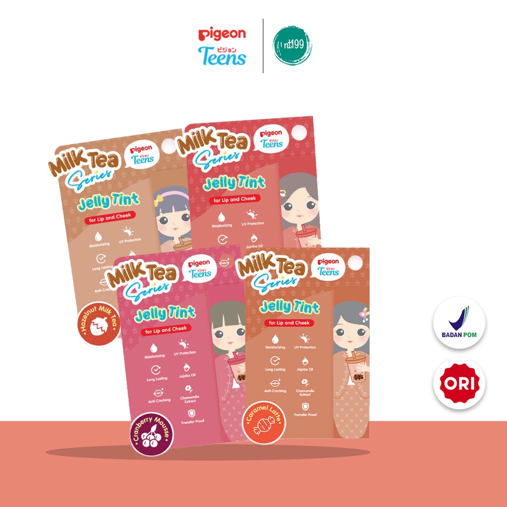 Jual Pigeon Teens Jelly Tint Milk Tea | Shopee Indonesia