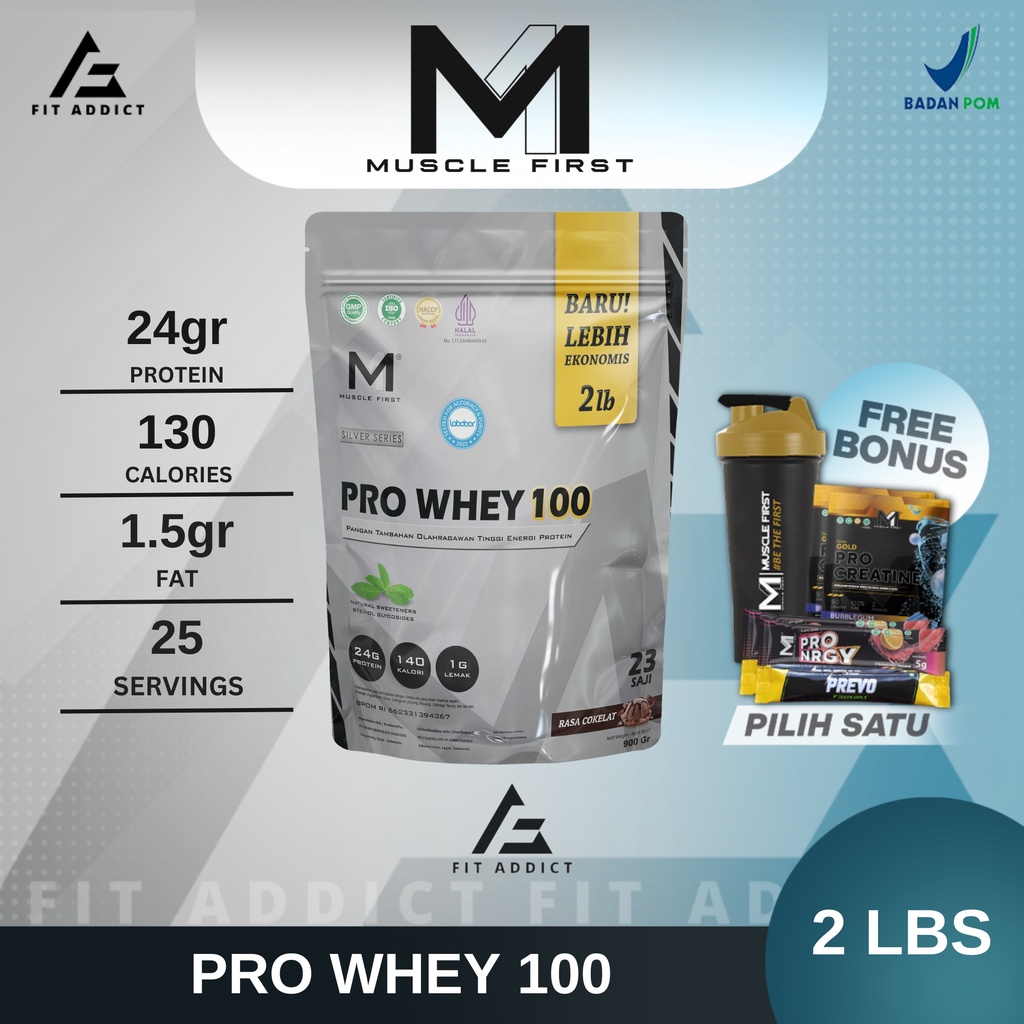 Jual M1 Muscle First Pro Whey 100 2 Lbs Lb 2Lbs 2Lb Musclefirst ProWhey ...