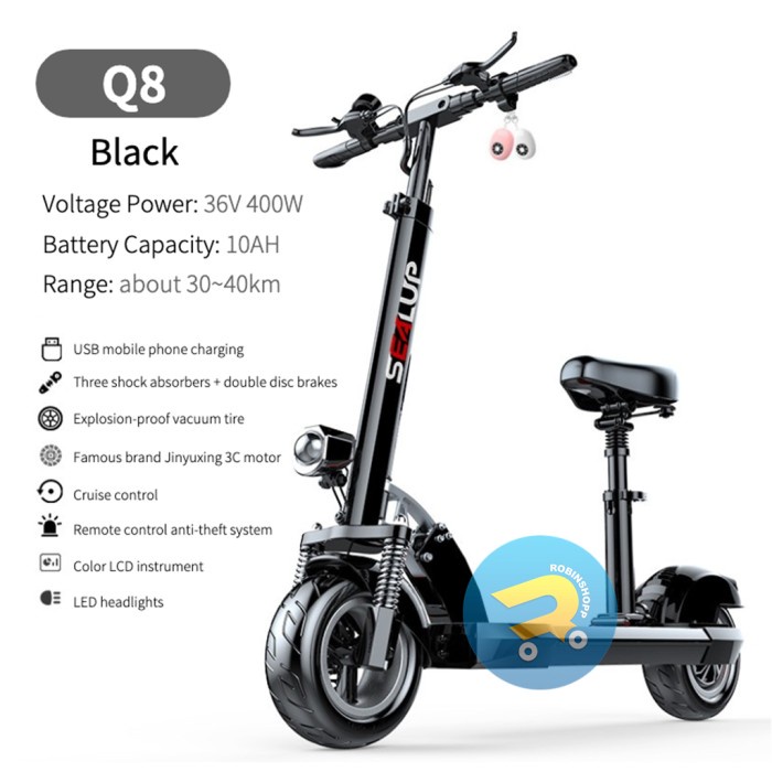 Jual Scooter Listrik Q8 / Sepeda Listrik / Skuter Elektrik /Sekuter
