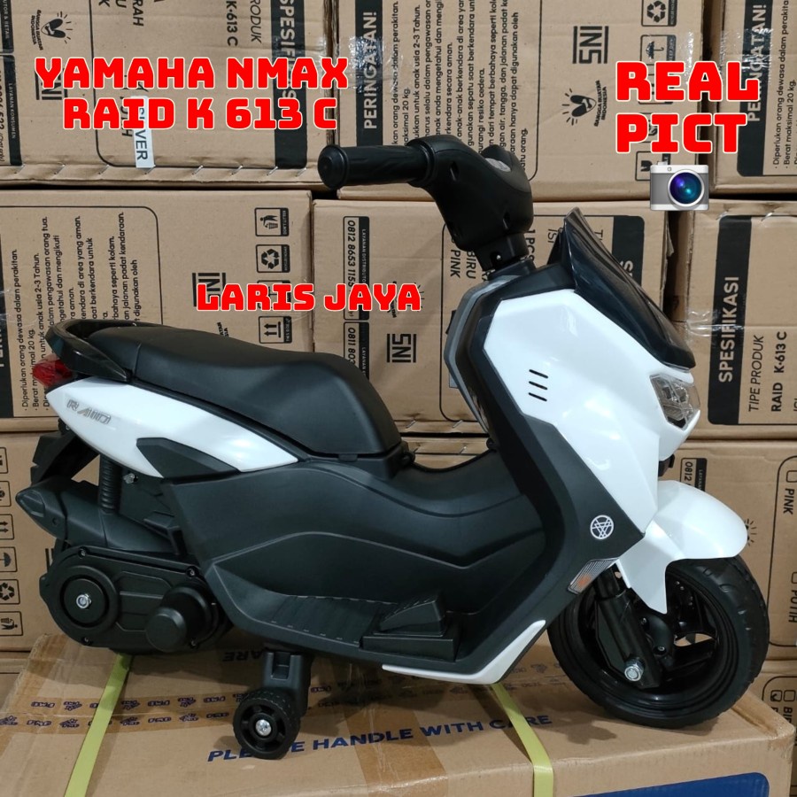 Jual motoran aki anak nmax pmb k613c motor mainan anak pakai aki di cas