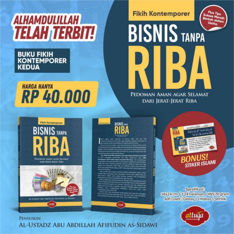 Jual Buku BISNIS TANPA RIBA - Attuqa - Buku Panduan Berbisnis - Etika ...