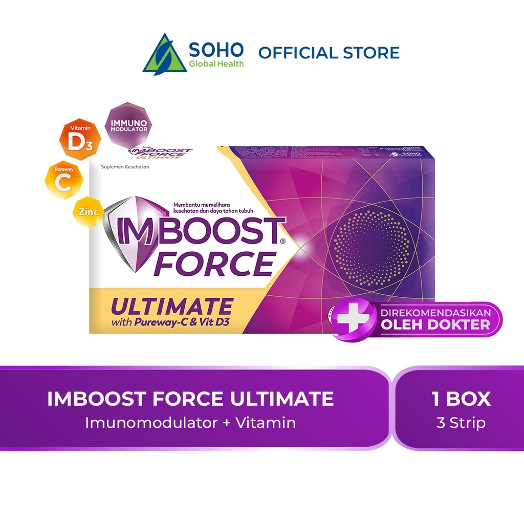 Imboost Force Ultimate Suplemen Daya Tahan Tubuh 3 Strip