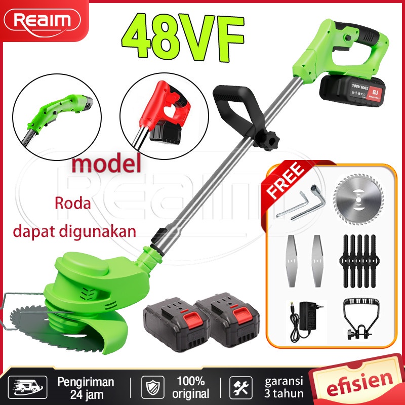 Jual Reaim V V Mesin Potong Rumput Batrai Mesin Pemotong Rumput Peralatan Lengkap Memotong