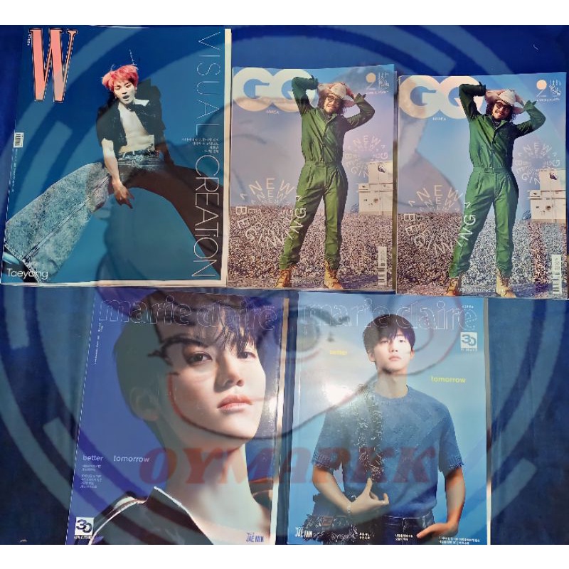 Jual [READY] Majalah W Korea cover Taeyong NCT & Majalah GQ Doyoung NCT