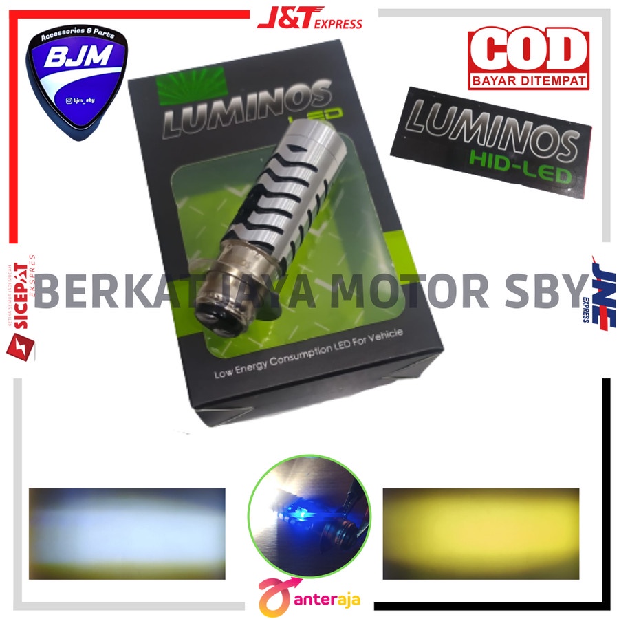 Jual Lampu Led Depan Motor Luminos H Ls Laser Led Hi Low Dc Double