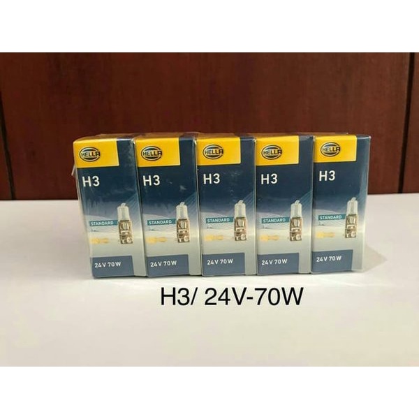Jual BOHLAM H3 24V 70W HELLA ORIGINAL - BOHLAM LAMPU KABUT TRUK BUS