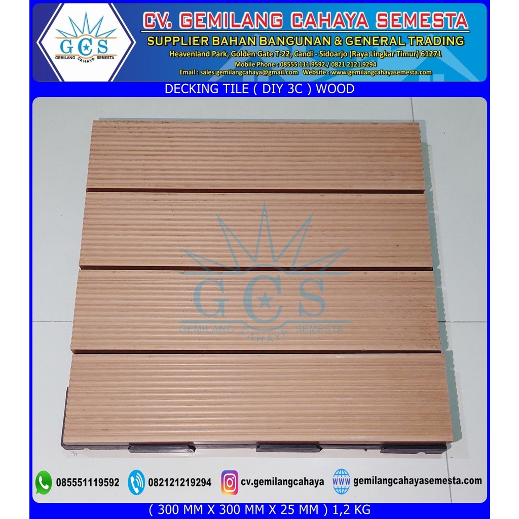 Jual Decking Tile Diy C Lantai Wpc Pagar Wpc Lantai Kolam Renang Shopee Indonesia