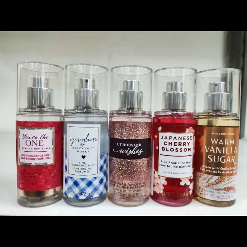 Jual Original BBW Fine Fragrance Mist 75 Ml Gingham A Thousand Wishes ...