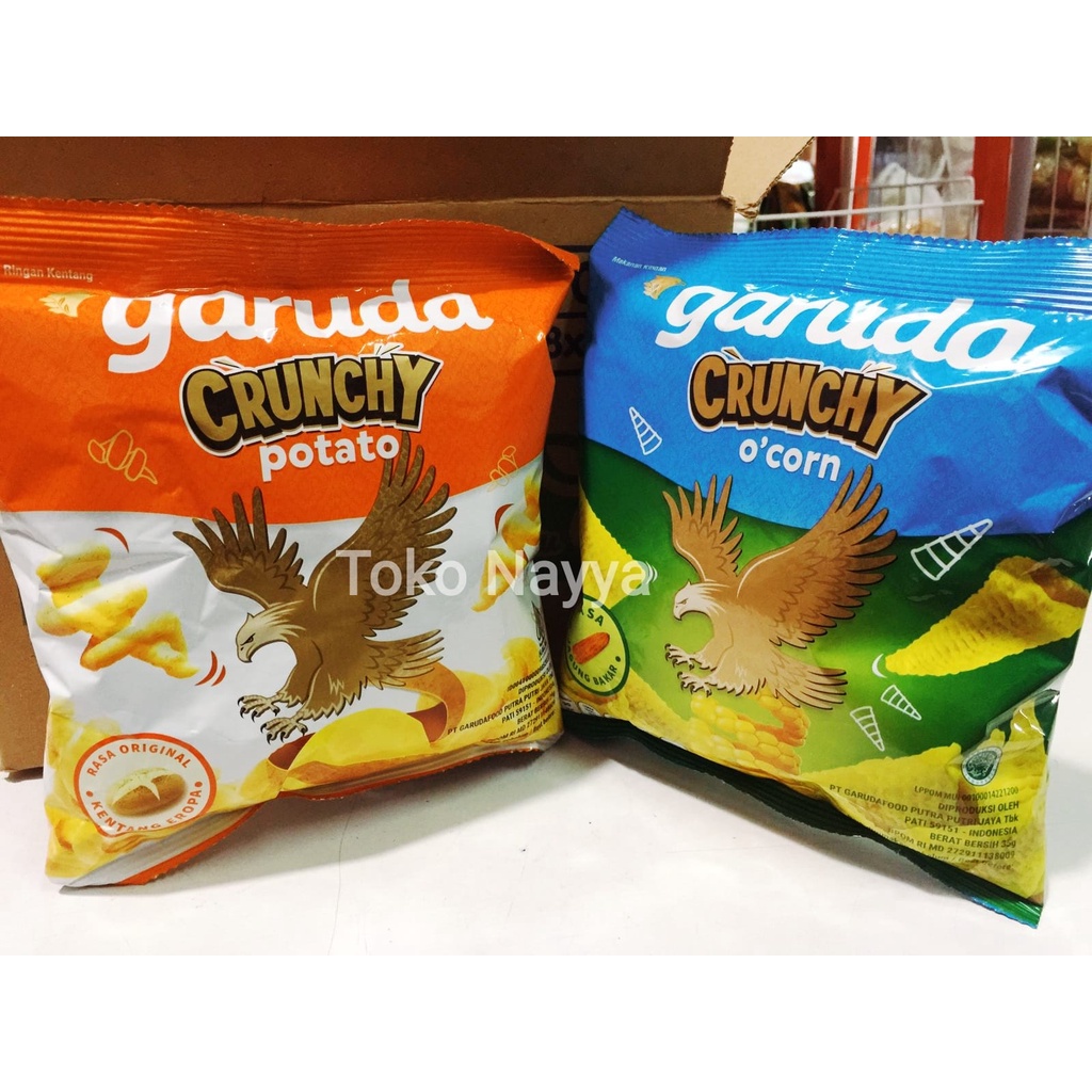 Jual Snack Garuda Crunchy O'corn Jagung Bakar dan Potato Kentang Eropa ...