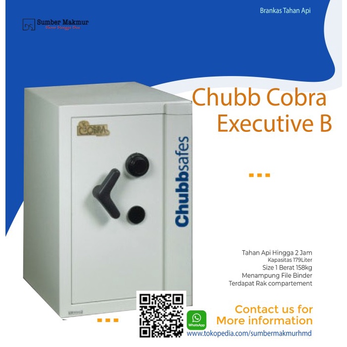 Jual Brankas Chubb Cobra Executive B Brankas Tahan Api | Shopee Indonesia