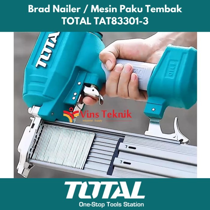 Jual Mesin Paku Tembak Angin Total Brad Nailer Mm Tat Shopee Indonesia