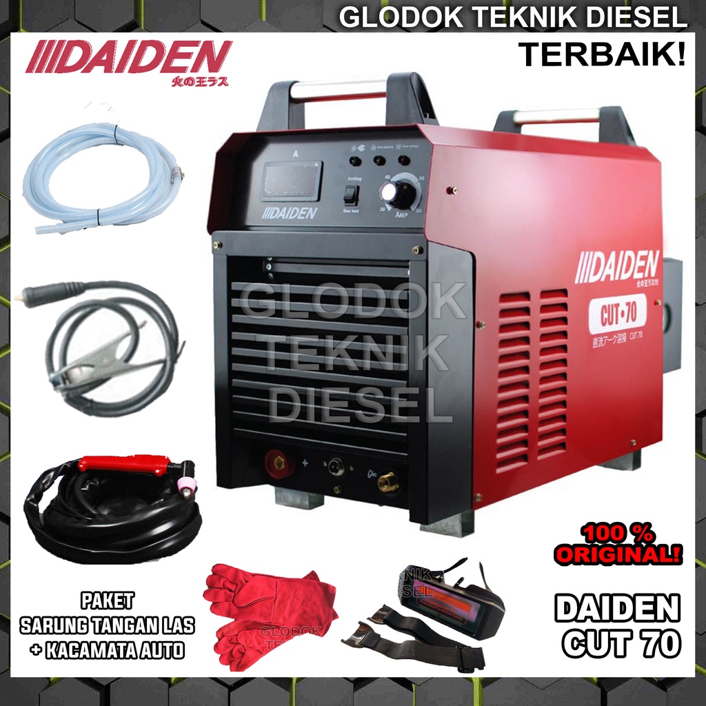 Jual DAIDEN Potong Plasma CUT 70 A Inverter Trafo Las Mesin Las CUT70