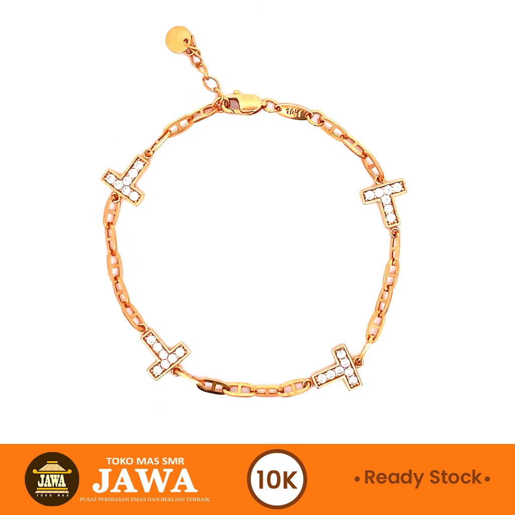 Jual Gelang Bracelet Emas Namela Kadar 10k Toko Mas Jawa Shopee Indonesia