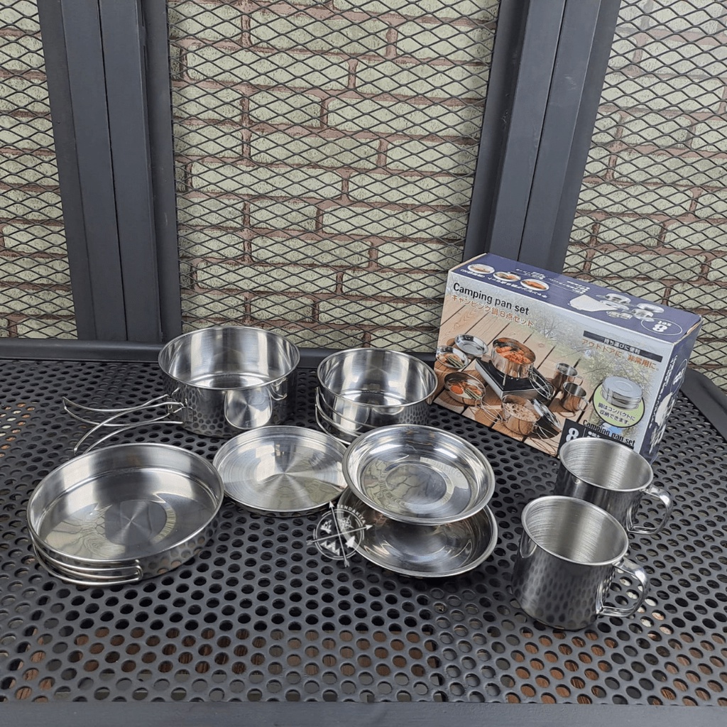 Jual Cooking Set Camel Cw Alat Masak Outdoor Stainless Nesting In Alat Masak Cooking Set