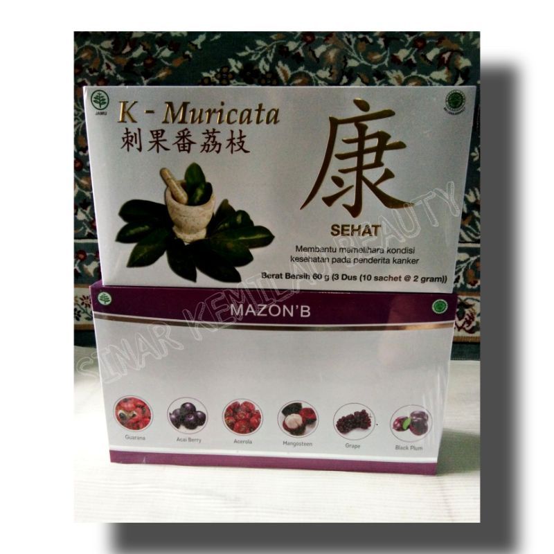 Jual Paket Mazon B & K-muricata 100% ORIGINAL Obat Herbal Kanker ...