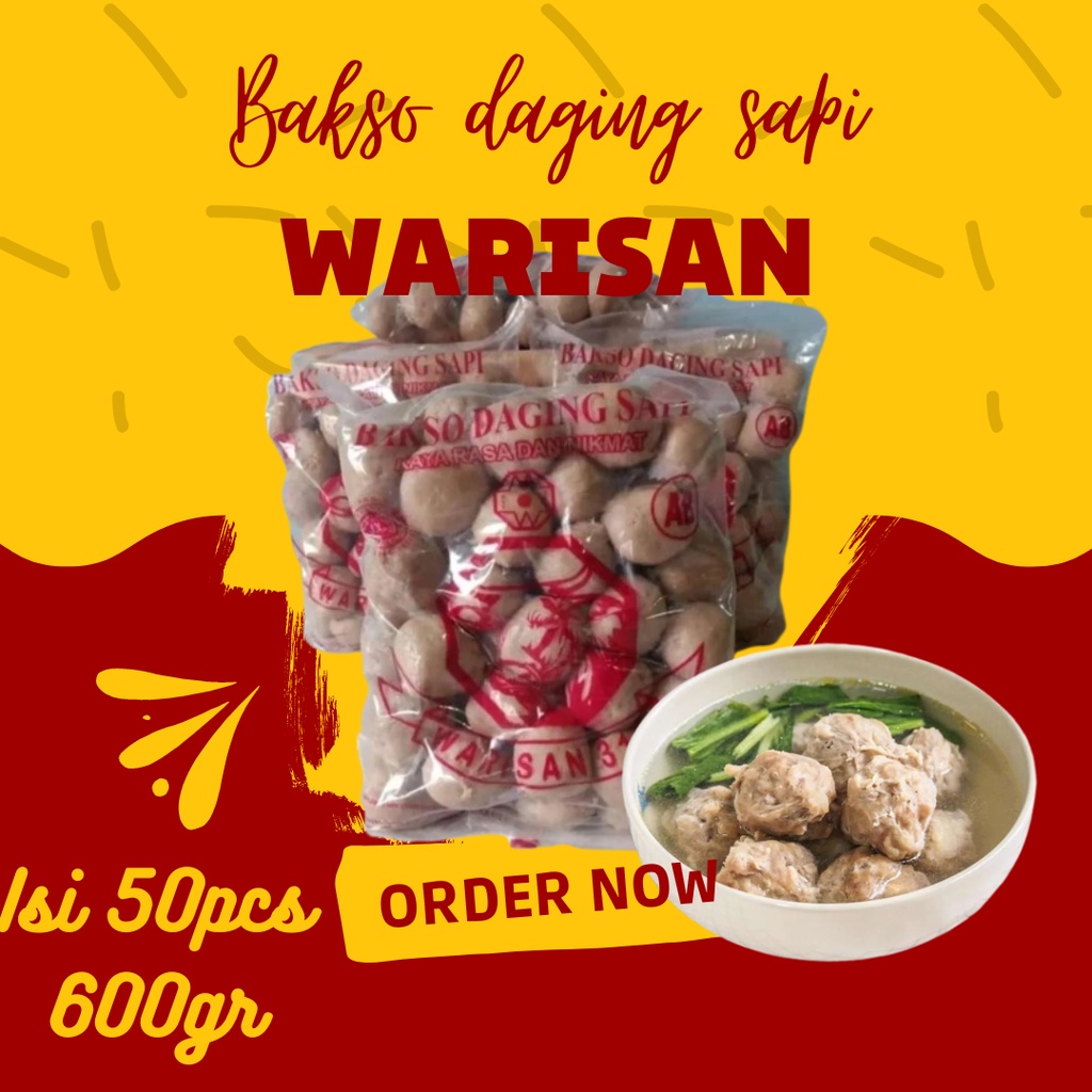 Jual Baso Sapi Warisan Urat 50 Butir | Bakso Sapi Warisan 319 AB 50 ...