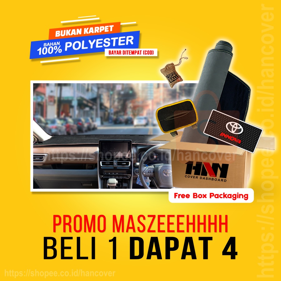 Jual COVER DASHBOARD MOBIL INNOVA ZENIX ALAS KARPET PELINDUNG DASBOR