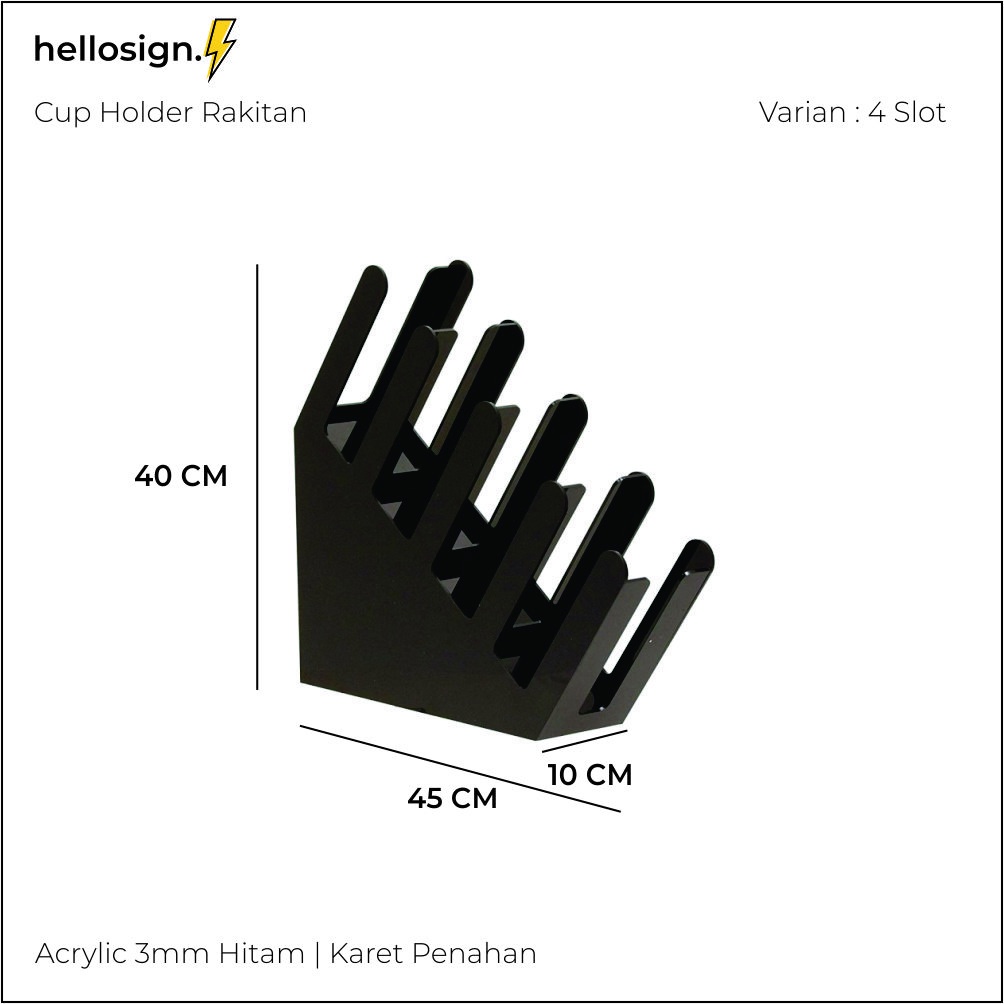 Jual RAK | RACK | DISPENSER | ORGANIZER PAPER CUP 4 SLOT - RAKITAN ...