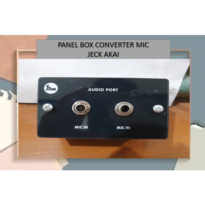 Jual PANEL CONVERTER BOX MIC TANAM TEMBOK PAKAI JECK AKAI COWOK TO AKAI ...
