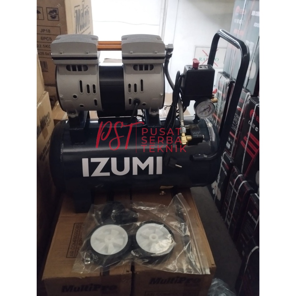 Jual IZUMI KOMPRESOR ANGIN OILLESS 3/4 HP / 1 HP /24L ORIGINAL | Shopee ...