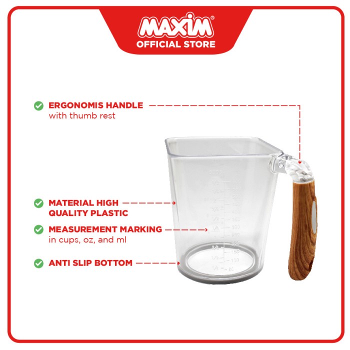 Jual Maxim Tools Measuring Jug Gelas Ukur 600ml ORIGINAL | Shopee Indonesia